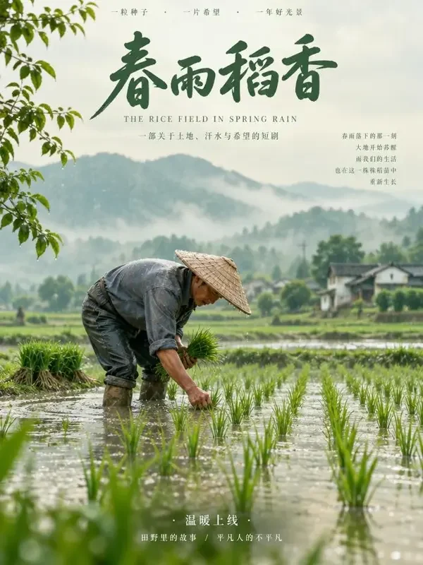 《春雨润田》- 红果短剧乡村励志短剧封面